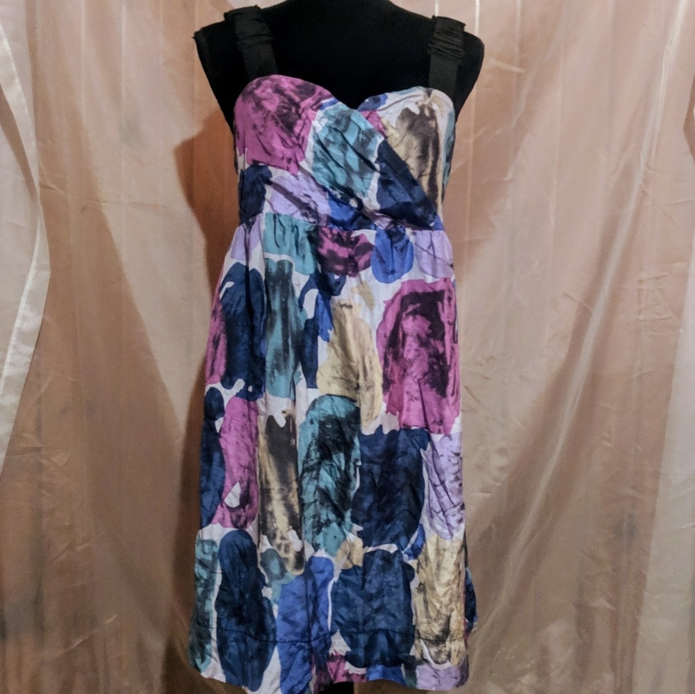 Akira Black Label Watercolor Dress Size Large